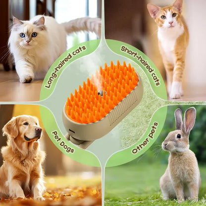 3-in-1 Steamy Pet Brush