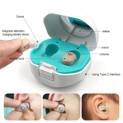 Rechargeable Digital Hearing Aid – Portable Sound Amplifier