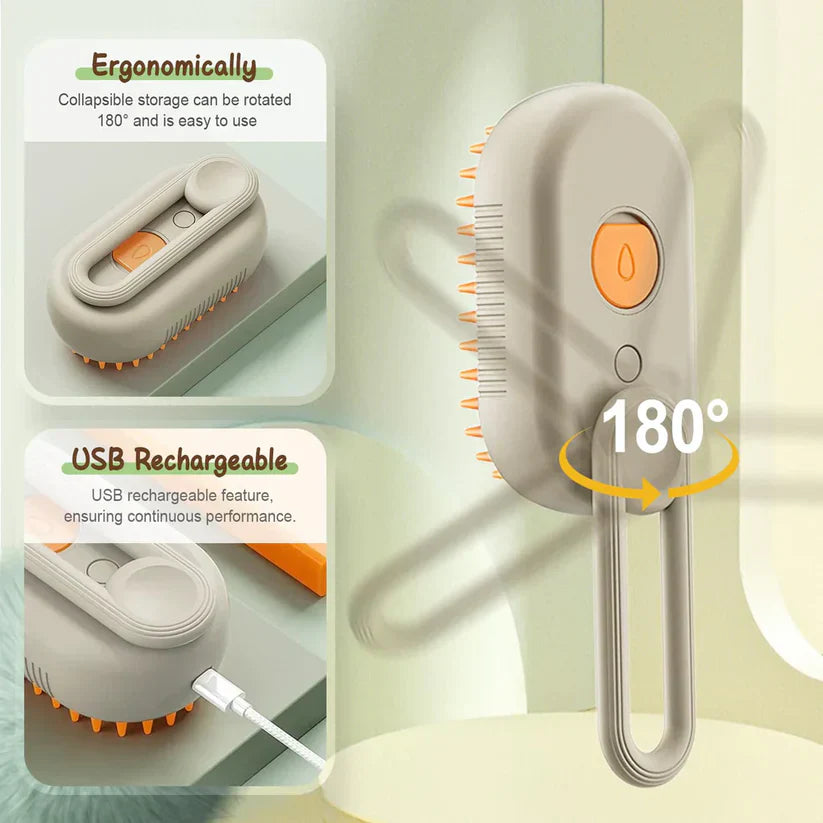 3-in-1 Steamy Pet Brush
